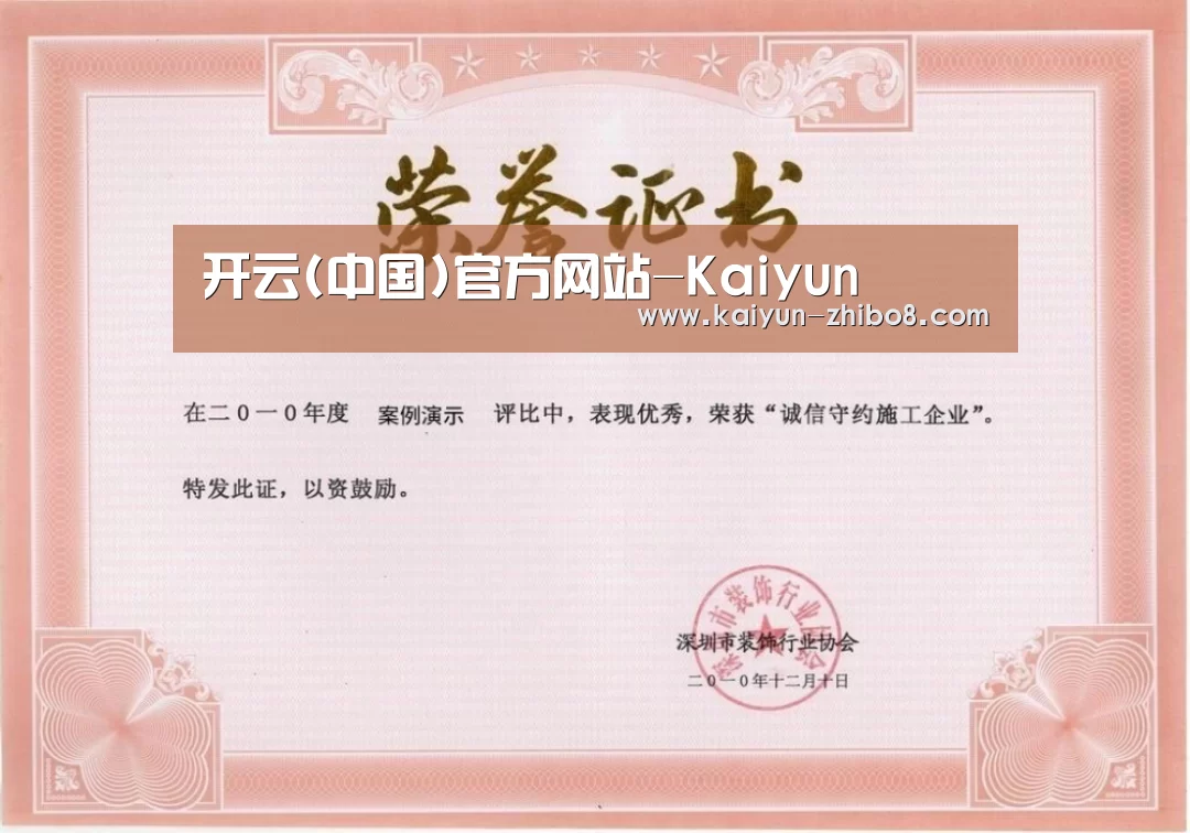 荣誉证书二(图1)